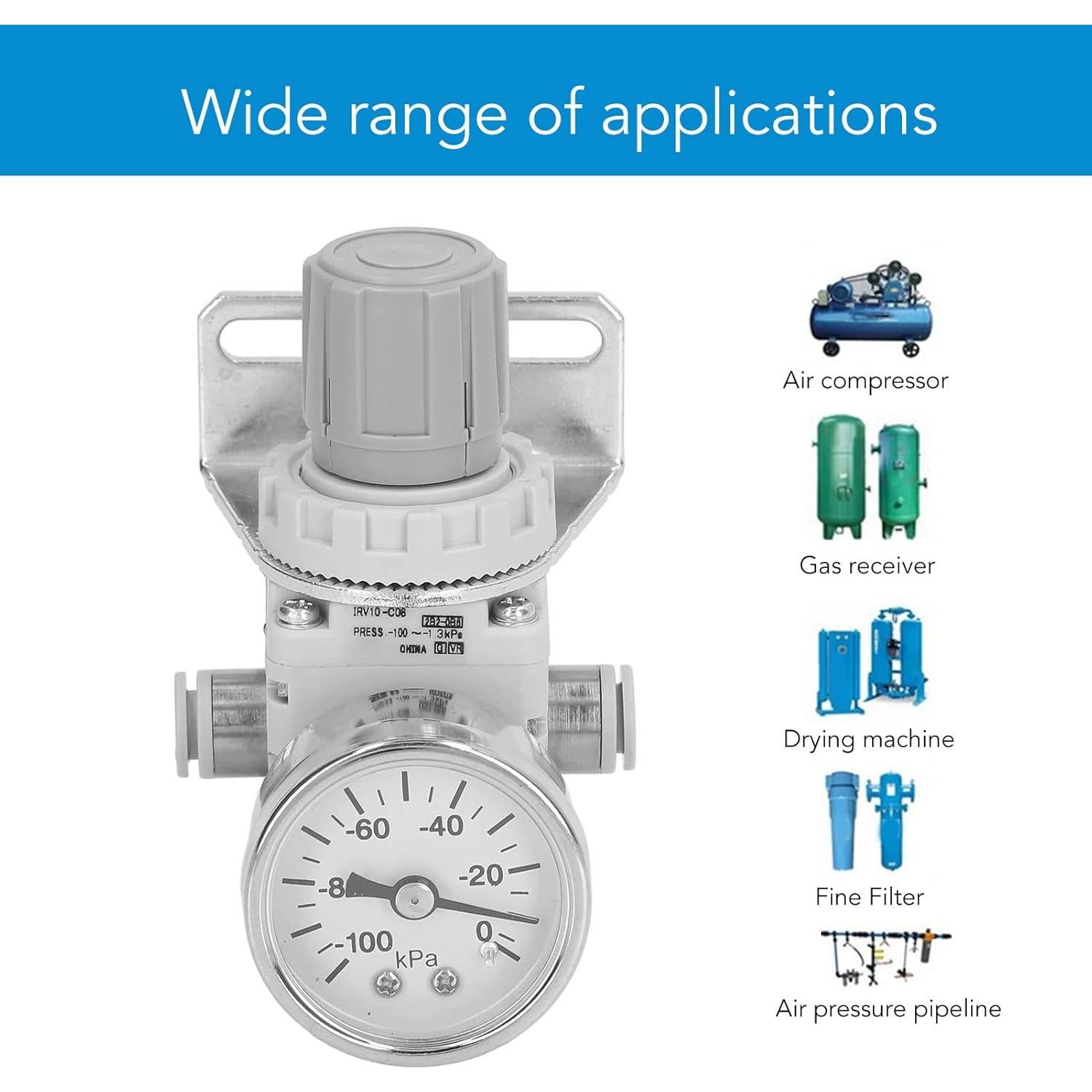 Regulador de Presión de Aire WALFRONT -100 a -1.3 kPa