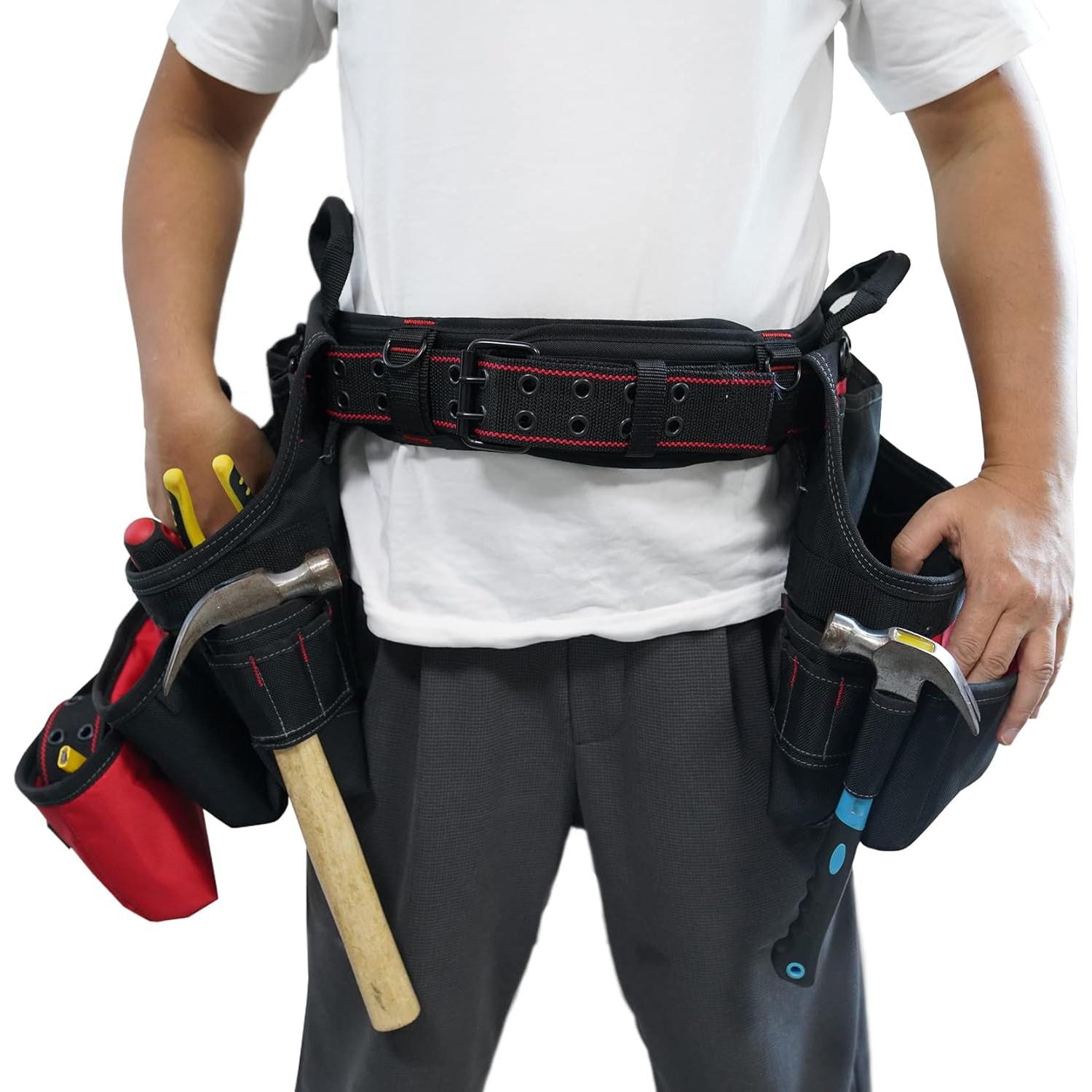 Cinturón de herramientas MELOTOUGH acolchado XL ajustable 84-120 cm