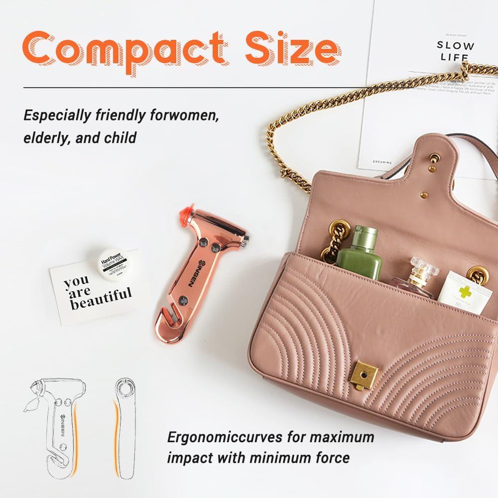 Rompedor de Ventanas SINSEN Martillo de Seguridad 3-en-1