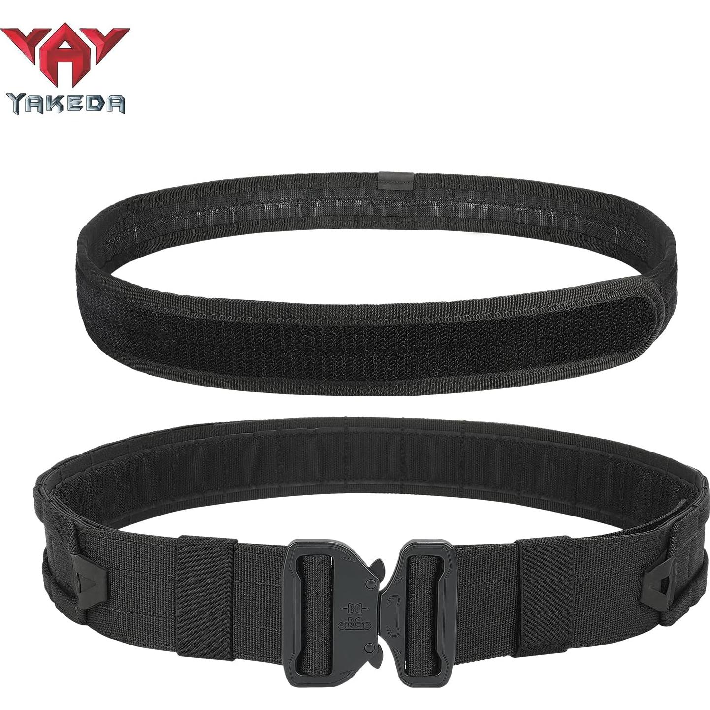 Cinturón Táctico YAKEDA Molle 8-en-1 Ajustable Negro