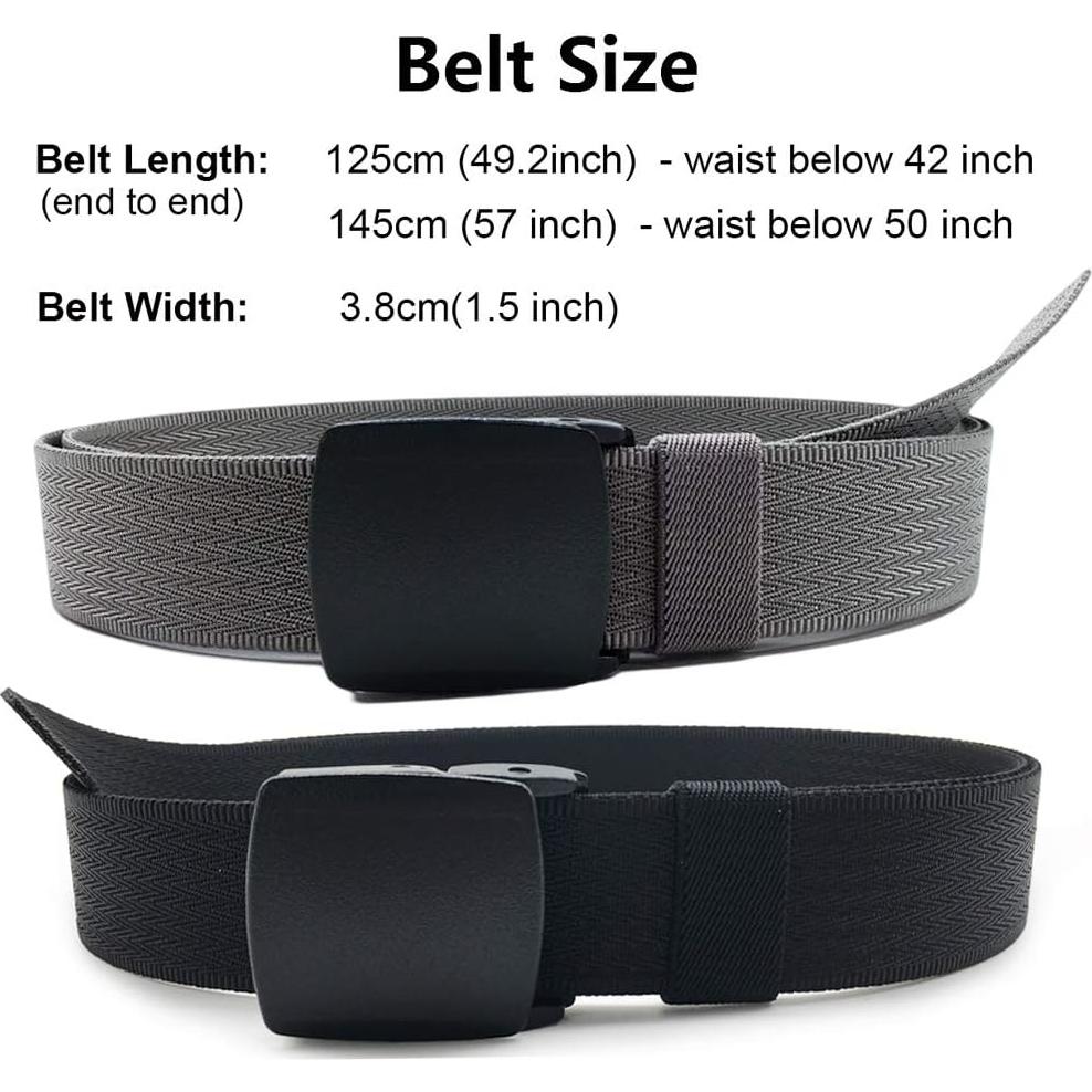 Cinturón de Nylon WYuZe Táctico Militar 2 Pk Ajustable