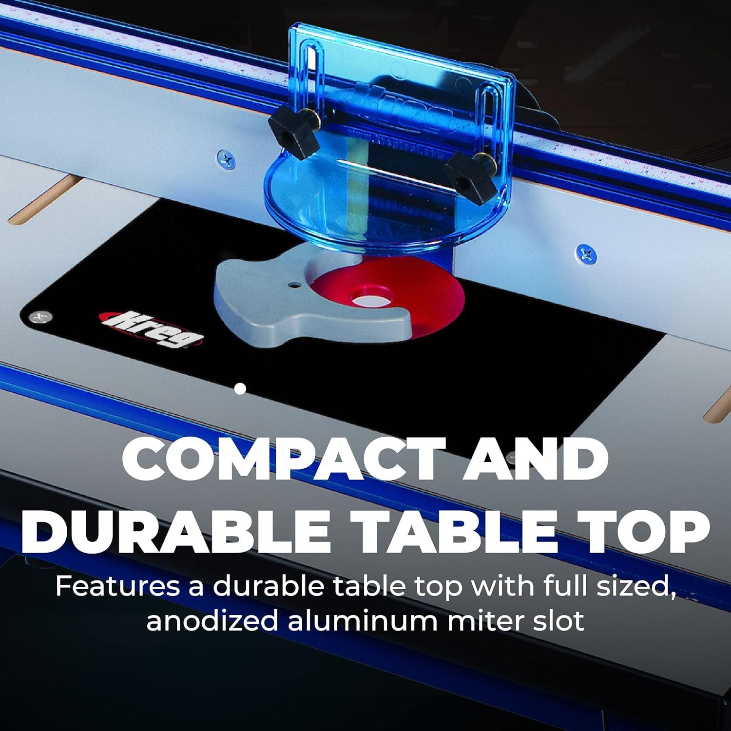 Mesa de Router Kreg PRS2100 Portátil 40.64 cm con Accesorios