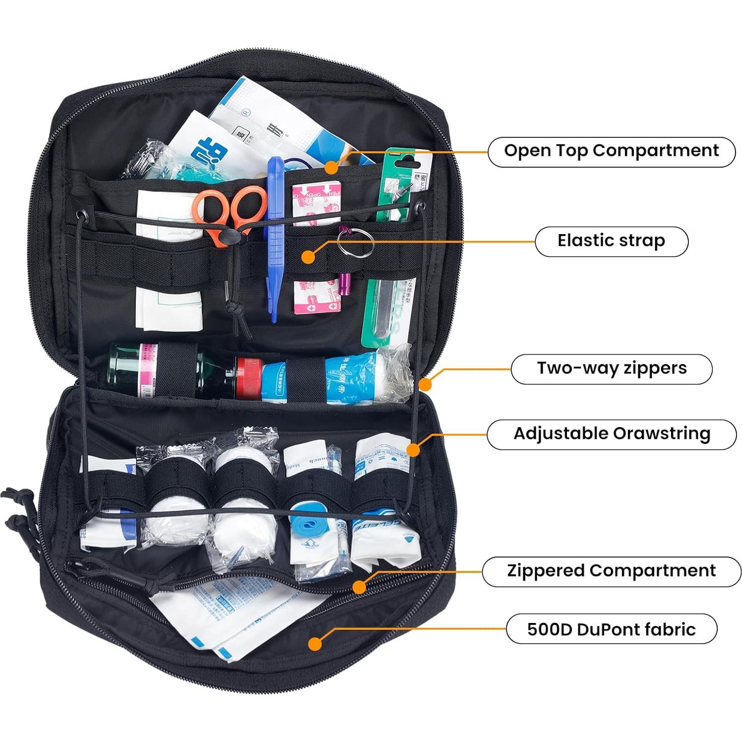 Bolsa Táctica Molle EDC EXCELENTE ELITE SPANKER Negra