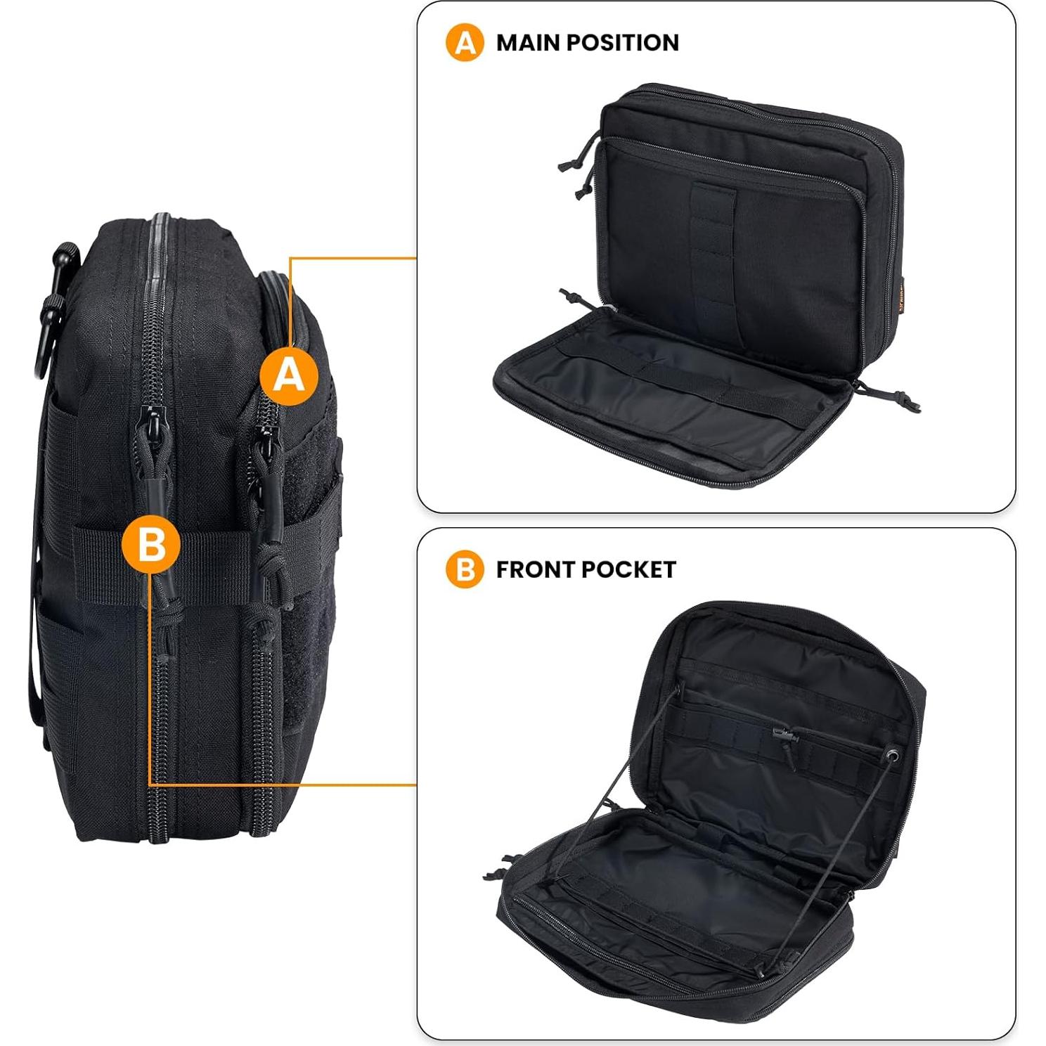 Bolsa Táctica Molle EDC EXCELENTE ELITE SPANKER Negra