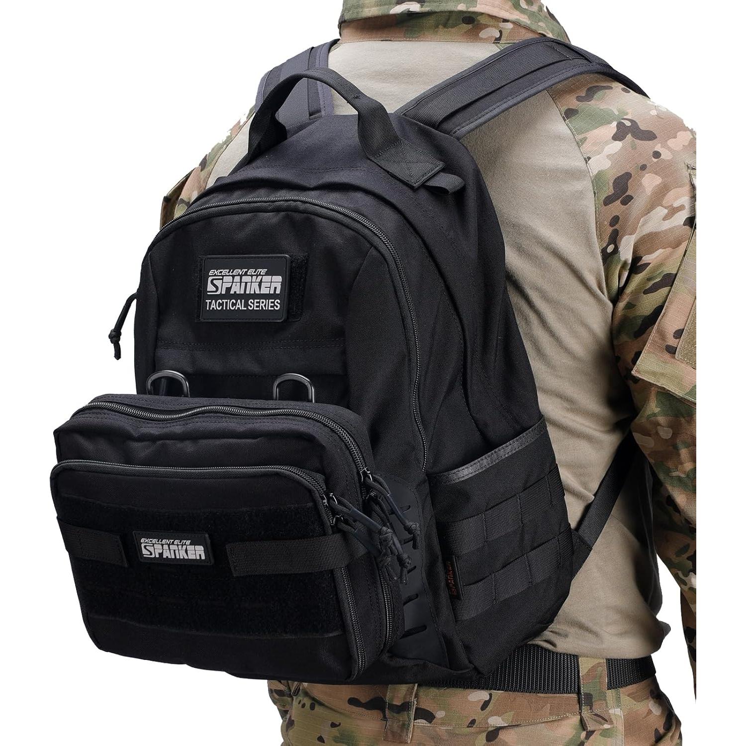 Bolsa Táctica Molle EDC EXCELENTE ELITE SPANKER Negra