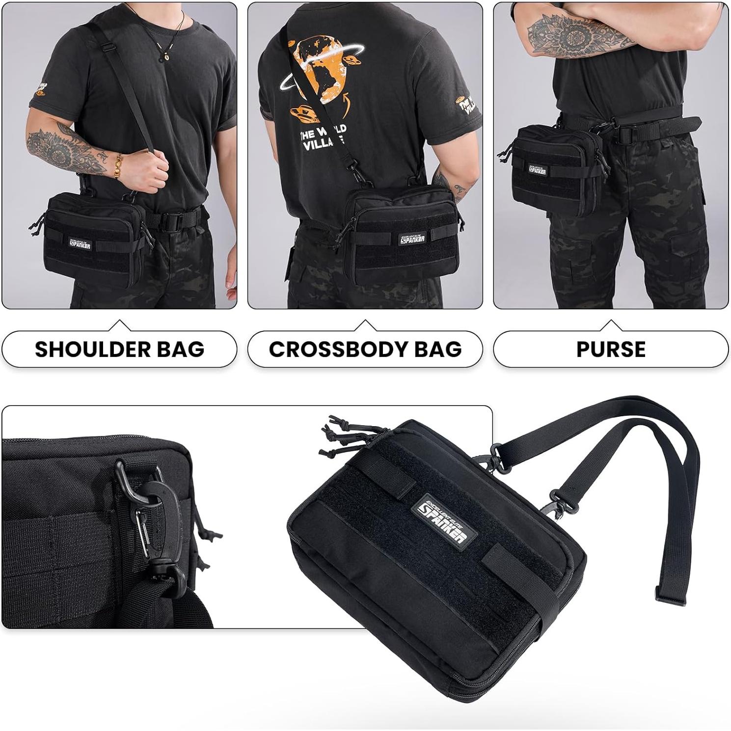 Bolsa Táctica Molle EDC EXCELENTE ELITE SPANKER Negra