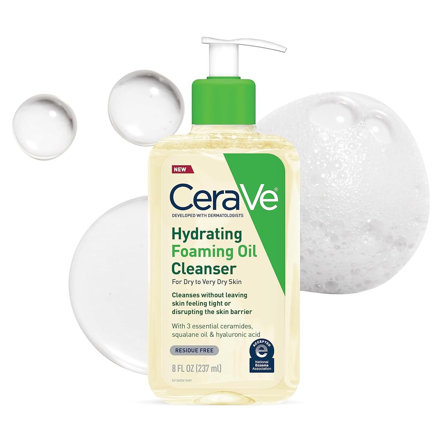 CeraVe Limpiador Espumoso Hidratante 236.6 ml Piel Seca