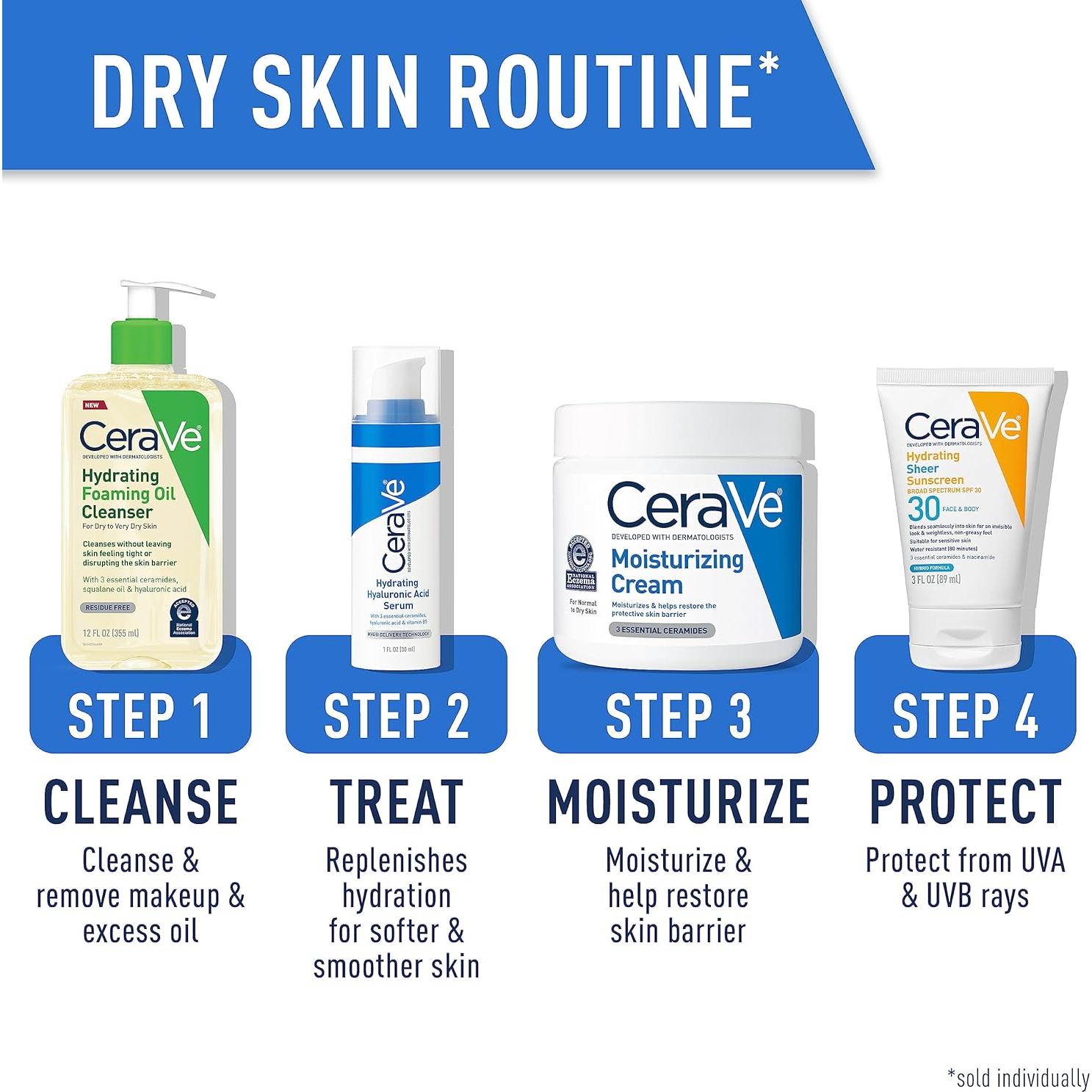 CeraVe Limpiador Espumoso Hidratante 236.6 ml Piel Seca