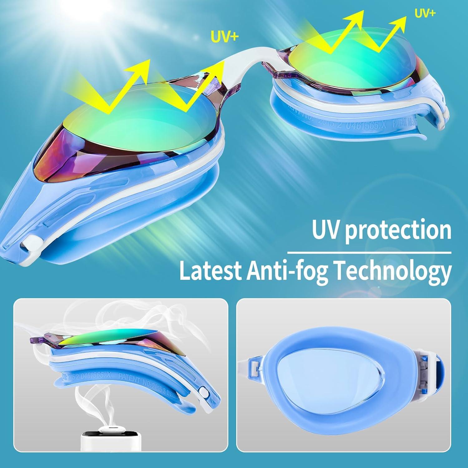 Gafas de Natación Miopía PSIL - Protección UV y Anti-vaho
