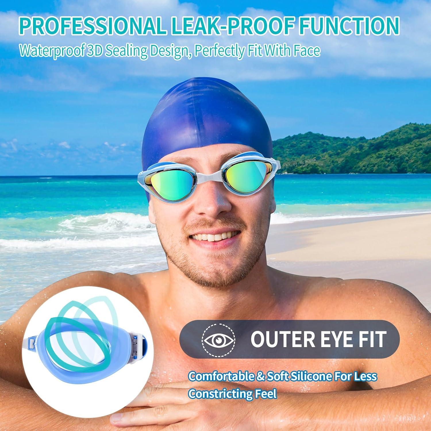 Gafas de Natación Miopía PSIL - Protección UV y Anti-vaho