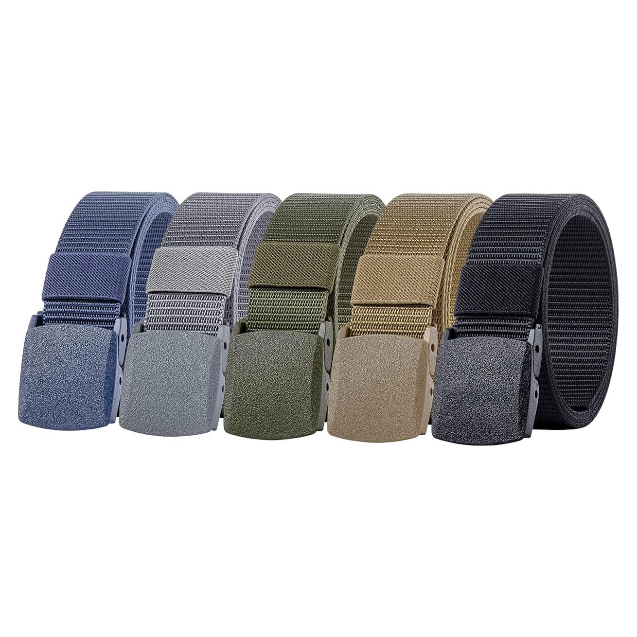 Paquete de 5 Cinturones Tácticos Ginwee Nylon Ajustables