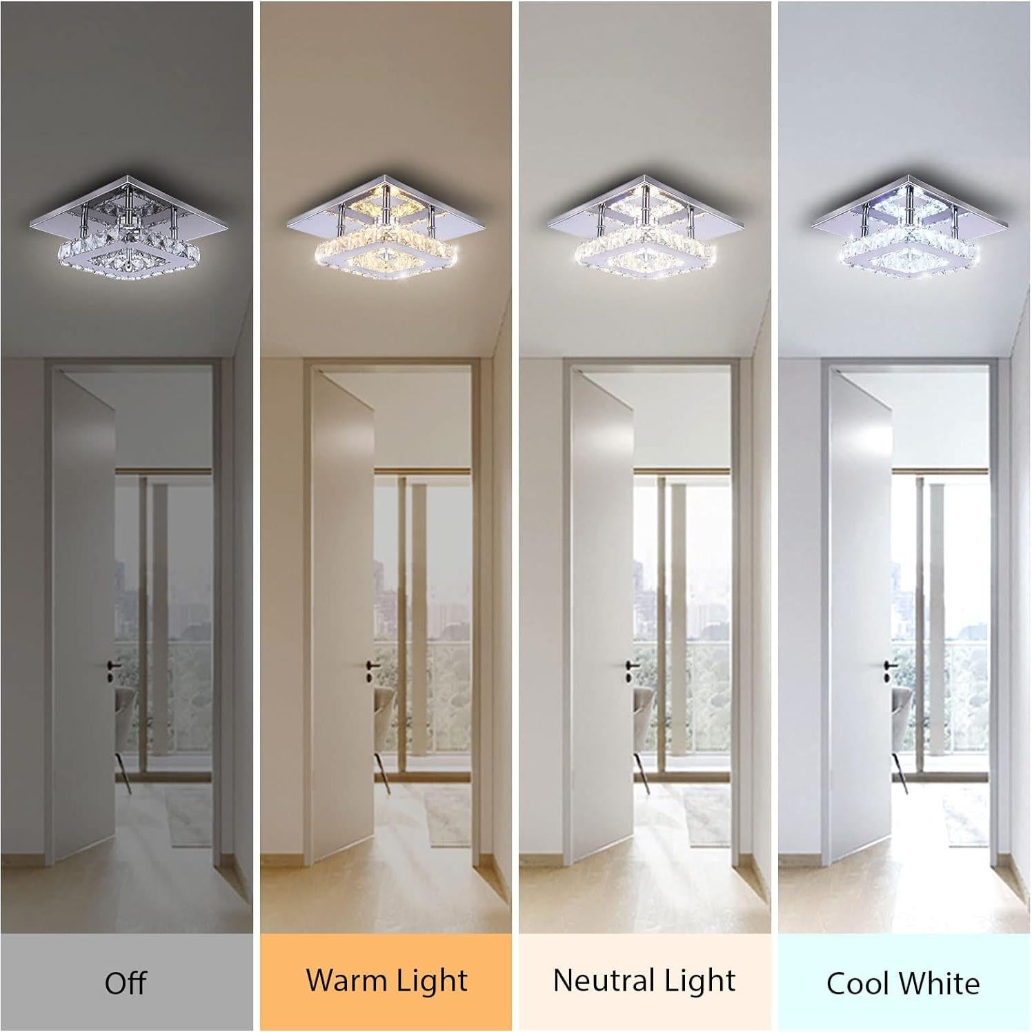 Candelabro LED Mini Cuadrado diisunbihuo 20 cm 15W Color Cambiable