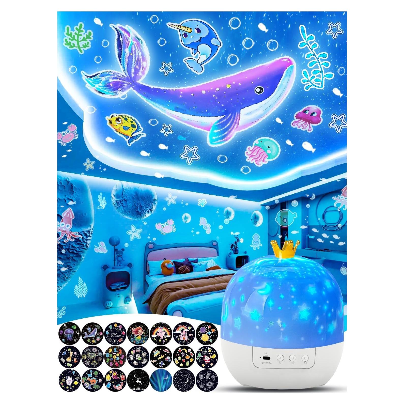 Proyector de Luz Nocturna YOUKELA para Niños 21 Juegos