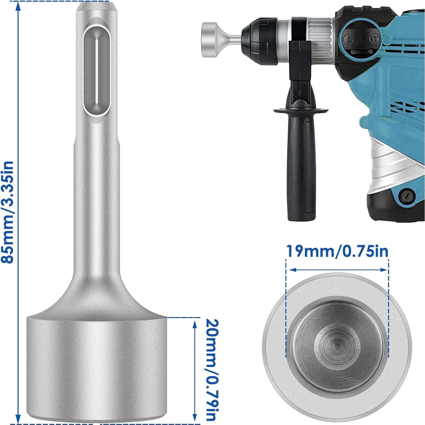 Conductor de Varilla de Tierra SDS Plus Hanyun 19mm Acero Forjado