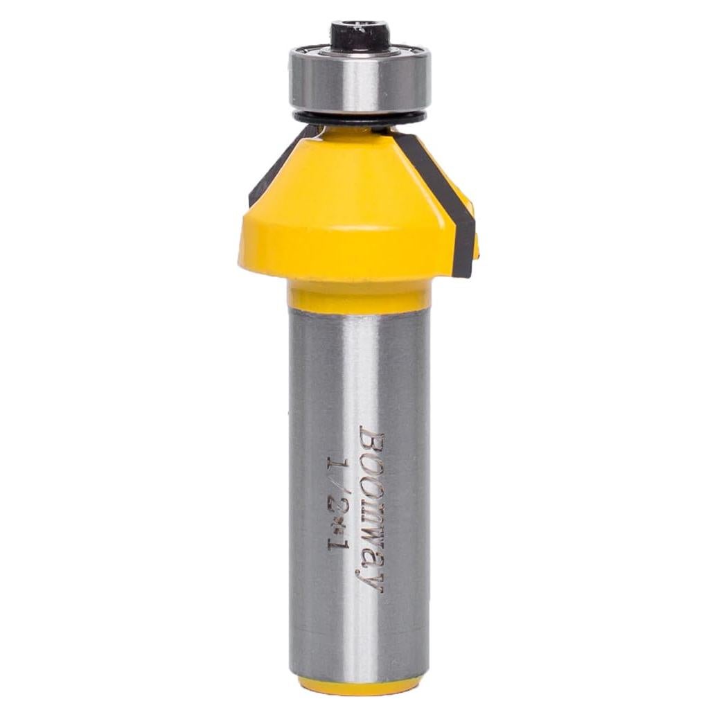 Bit de Router Chaflán Boomway 45° 6.35mm vástago 12.7mm