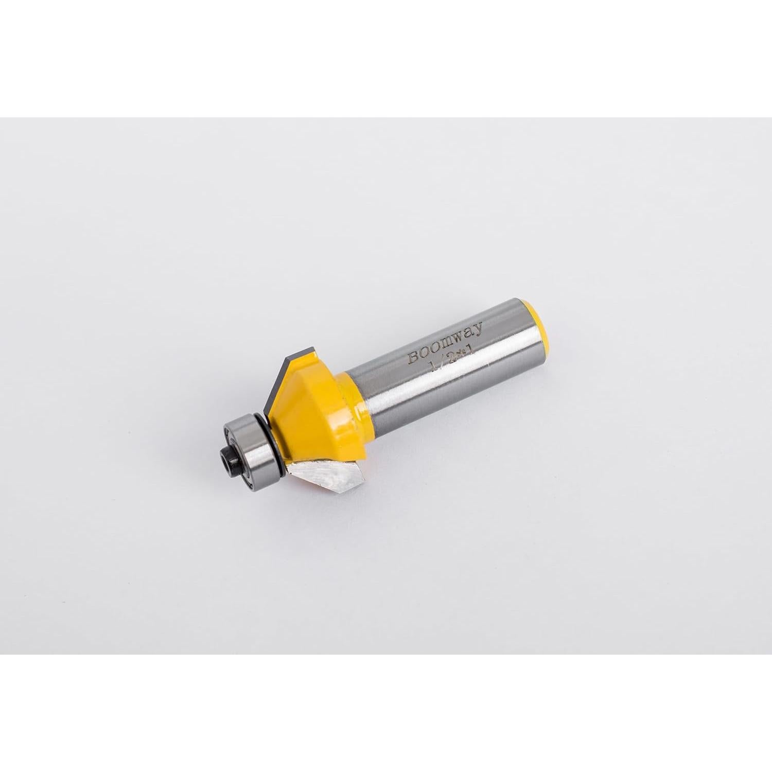Bit de Router Chaflán Boomway 45° 6.35mm vástago 12.7mm