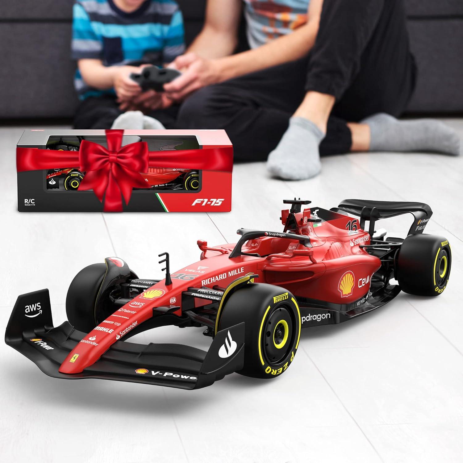 Coche RC Ferrari F1 75 1:12 Voltz Toys 2.4GHz Detallado