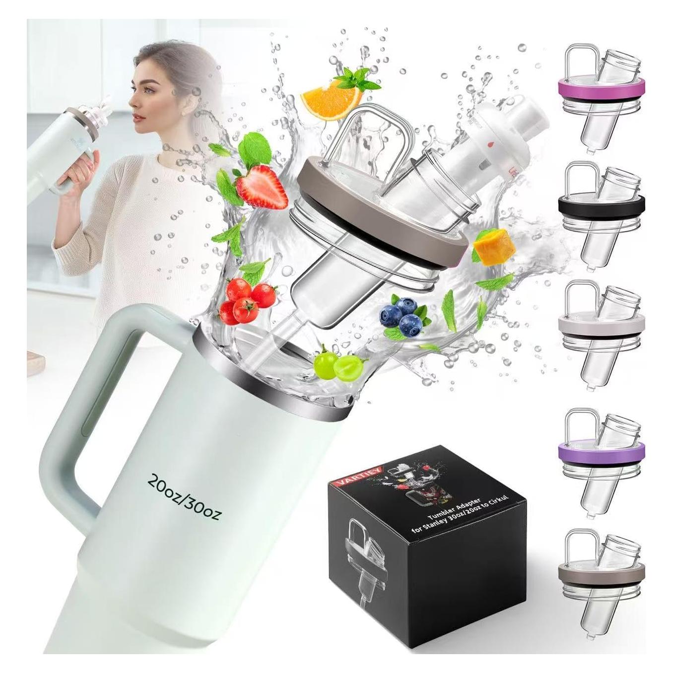 Adaptador Vartiey para Vasos Stanley Quencher 30oz y 20oz Rosa