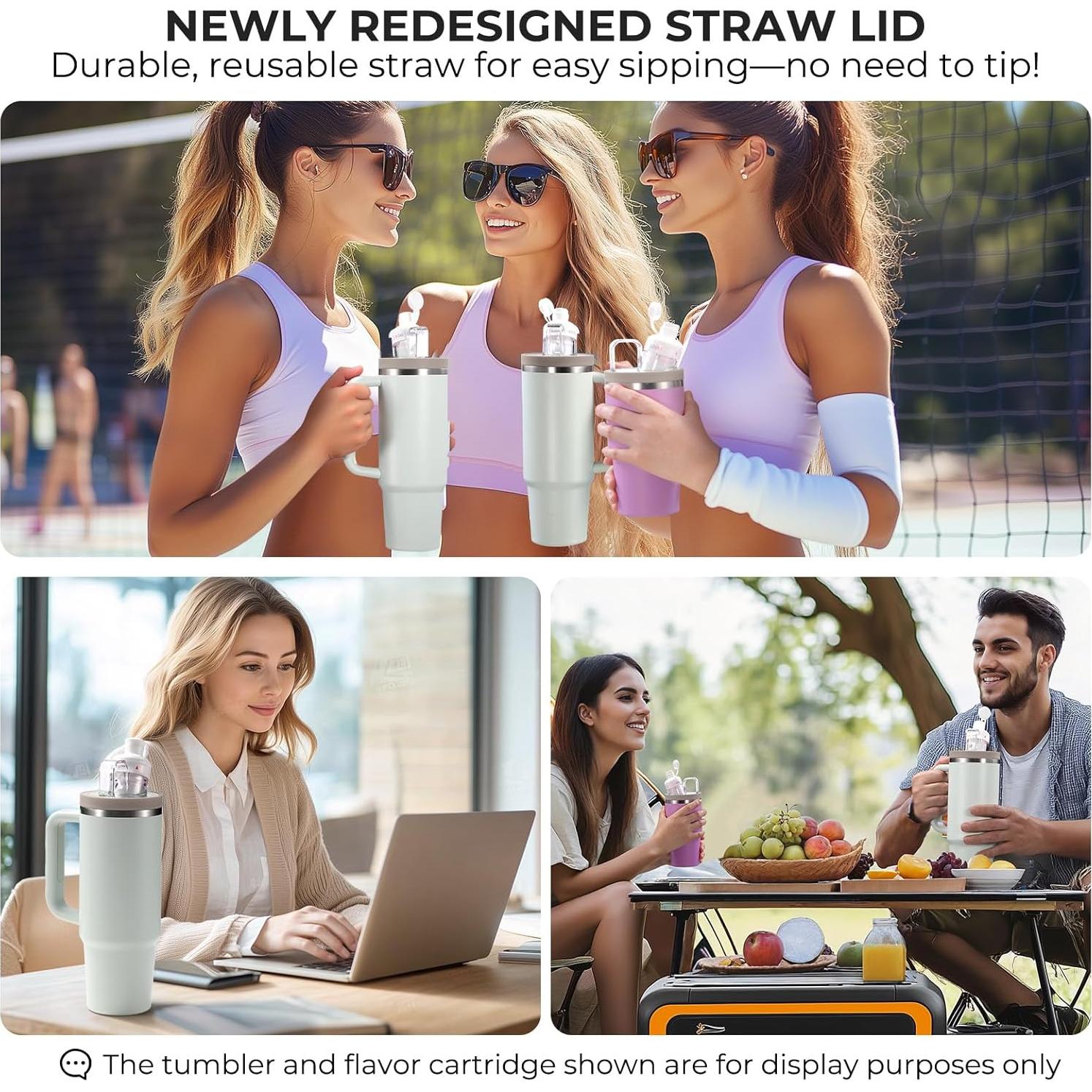 Adaptador Vartiey para Vasos Stanley Quencher 30oz y 20oz Rosa