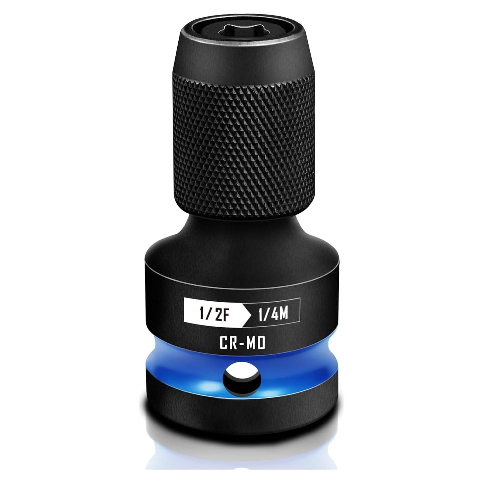 Adaptador de Impacto BLACKROBOT 1/2" a 1/4" Acero CR-MO