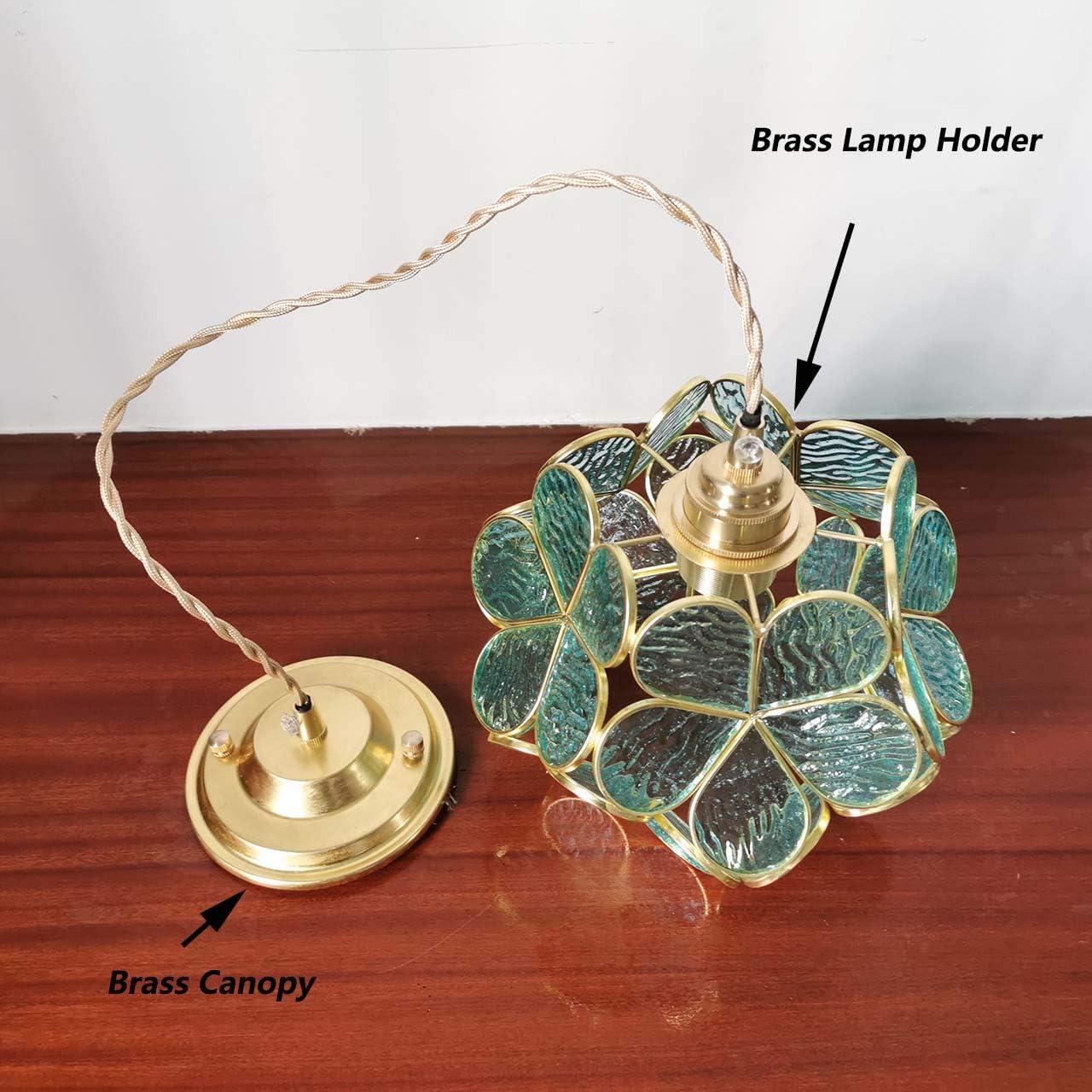 Lámpara Colgante Bieye PETAL Vidrio Templado 20cm Azul