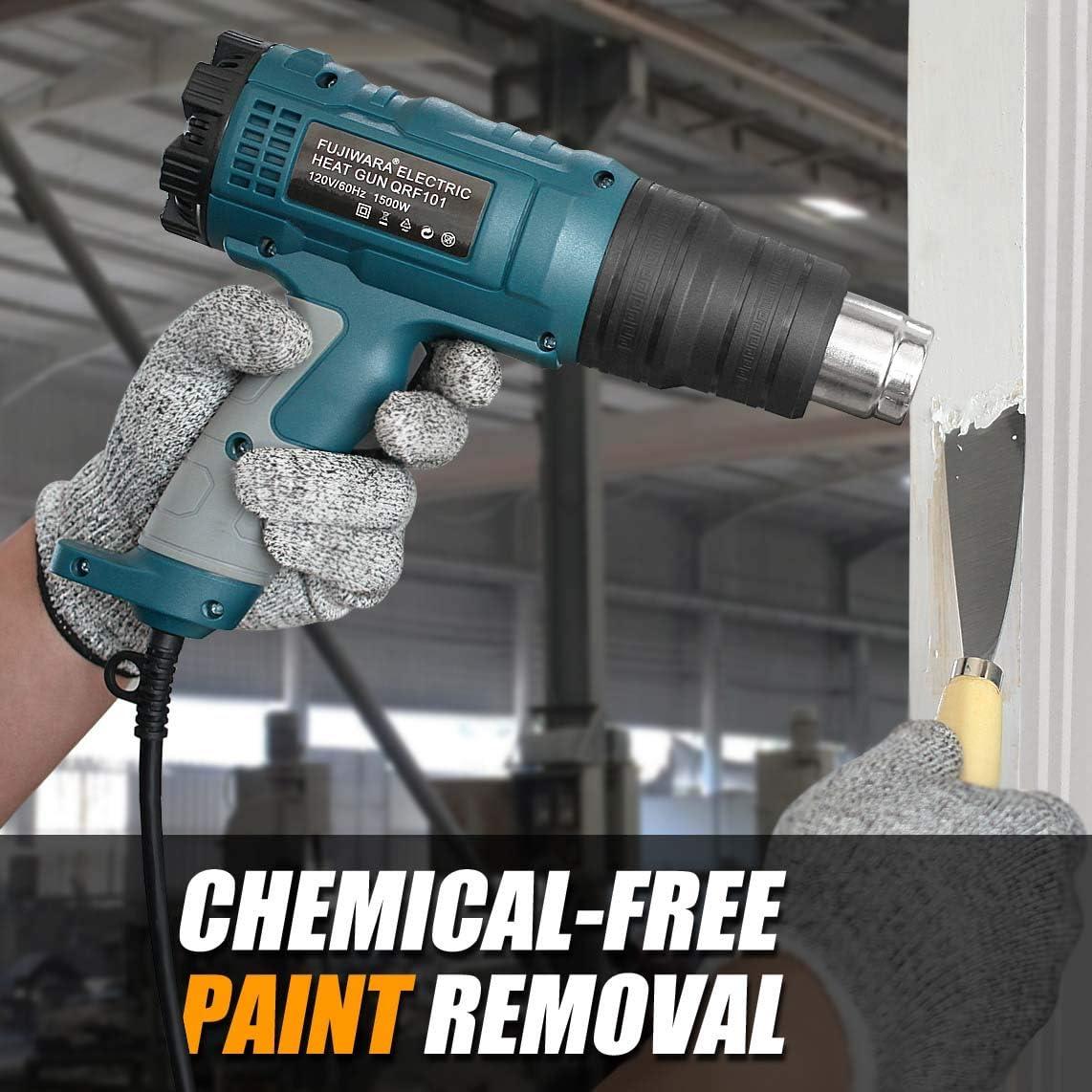 Pistola de Calor 1500W XPEOO con Pantalla Digital y 10 Accesorios