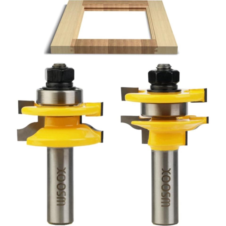 Juego de Fresas para Puerta de Gabinete WSOOX 1/2" Mango