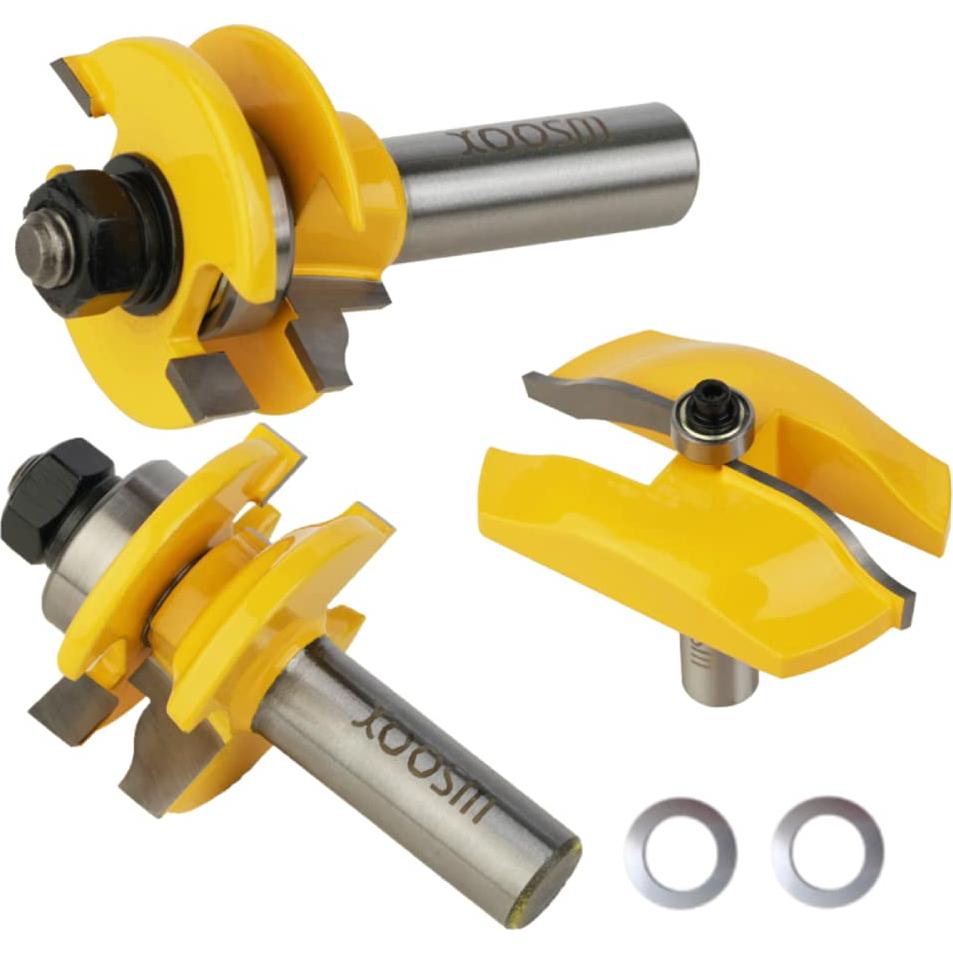 Juego de Fresas para Puerta de Gabinete WSOOX 1/2" Mango