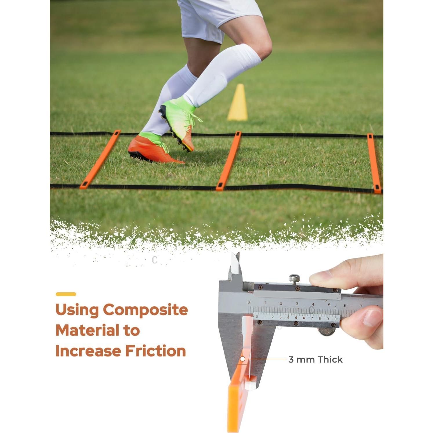 Conjunto de Entrenamiento de Agilidad GHB 6m 12 Peldaños