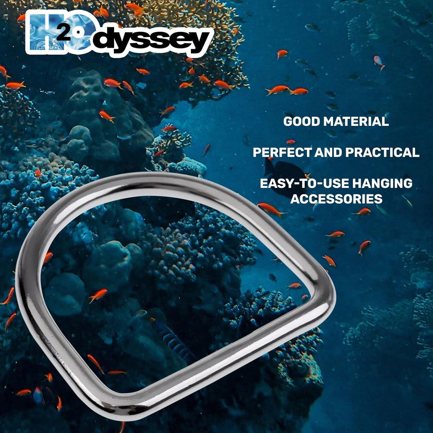 Anillo D Recto H2Odyssey - Acero Inoxidable para Buceo