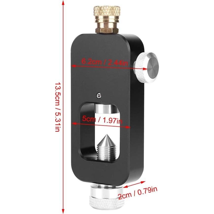 Adaptador de Recarga de Buceo Keenso de Aluminio 14x6 cm