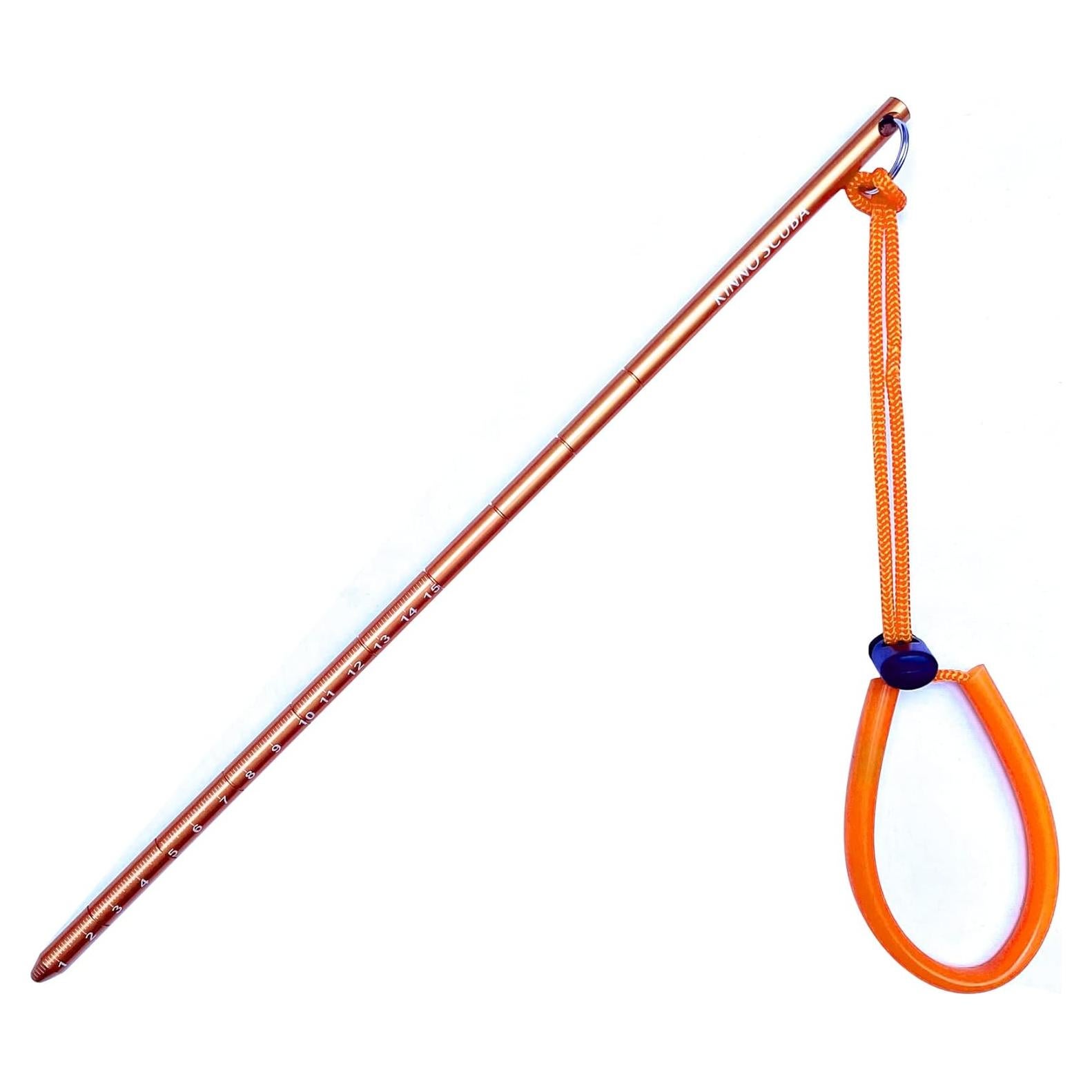 Varilla Indicadora de Aluminio Kinnoscuba con Cuerda