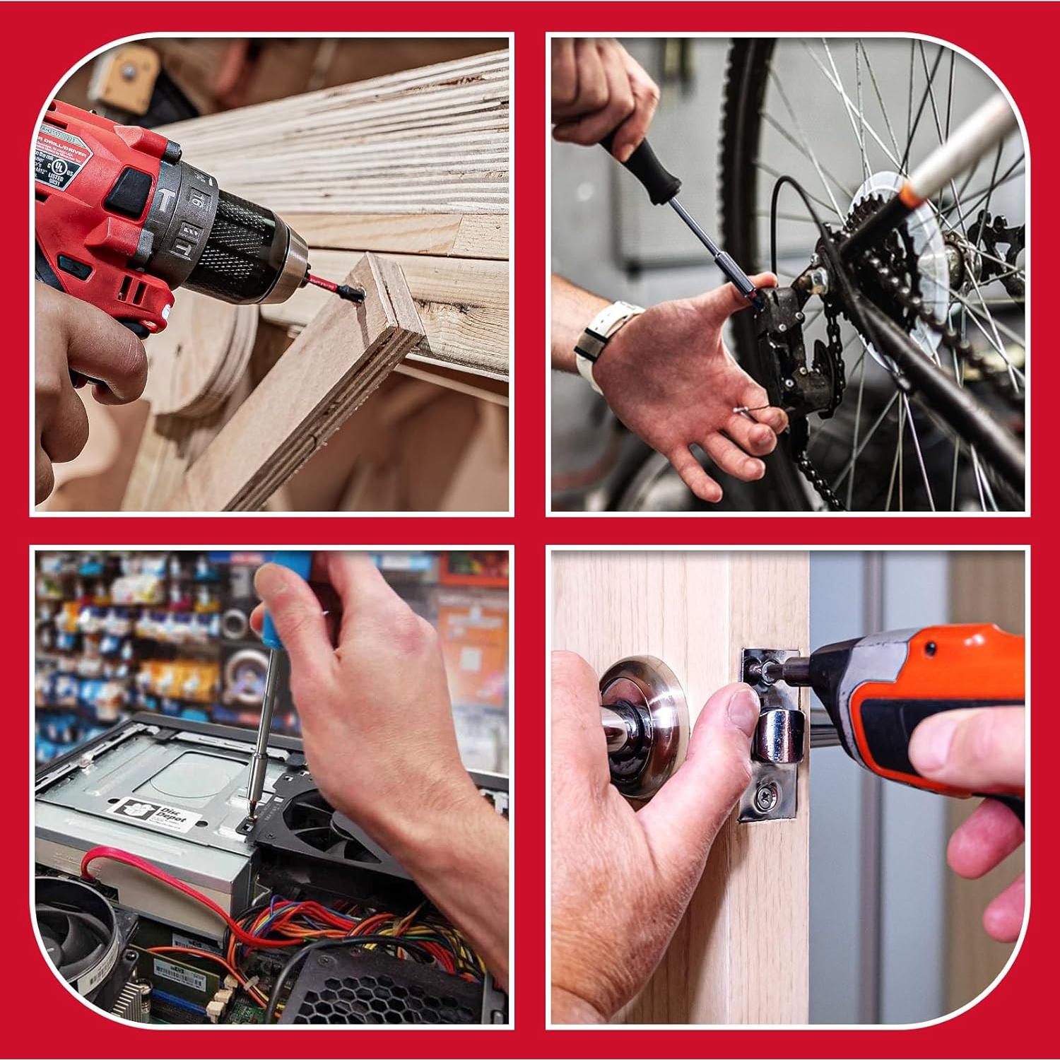 Juego de Puntas Magnéticas Torx T10 GEINXURN 51 Piezas 2.54 cm