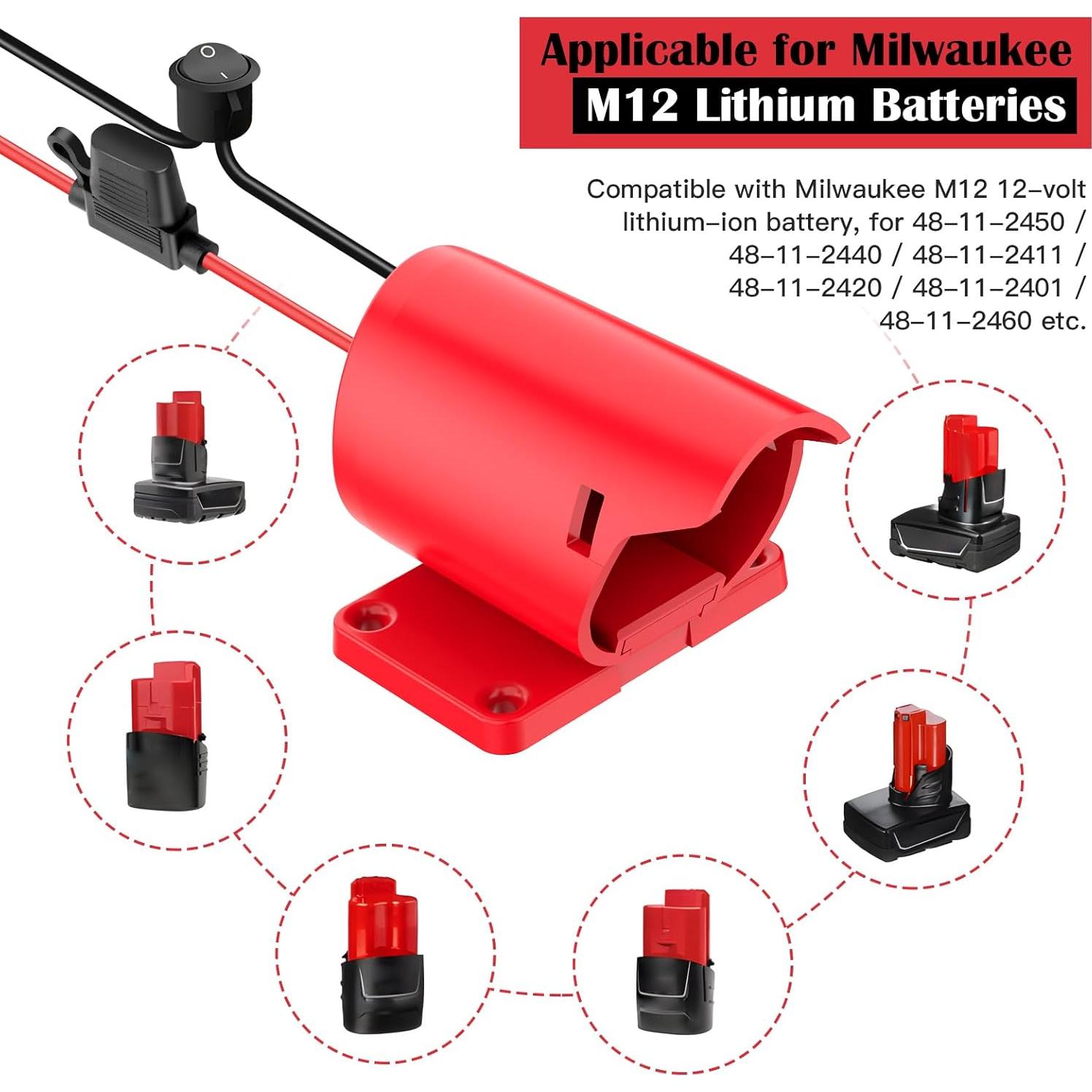 Adaptador de Rueda de Poder Milwaukee M12 - 2 Paquetes