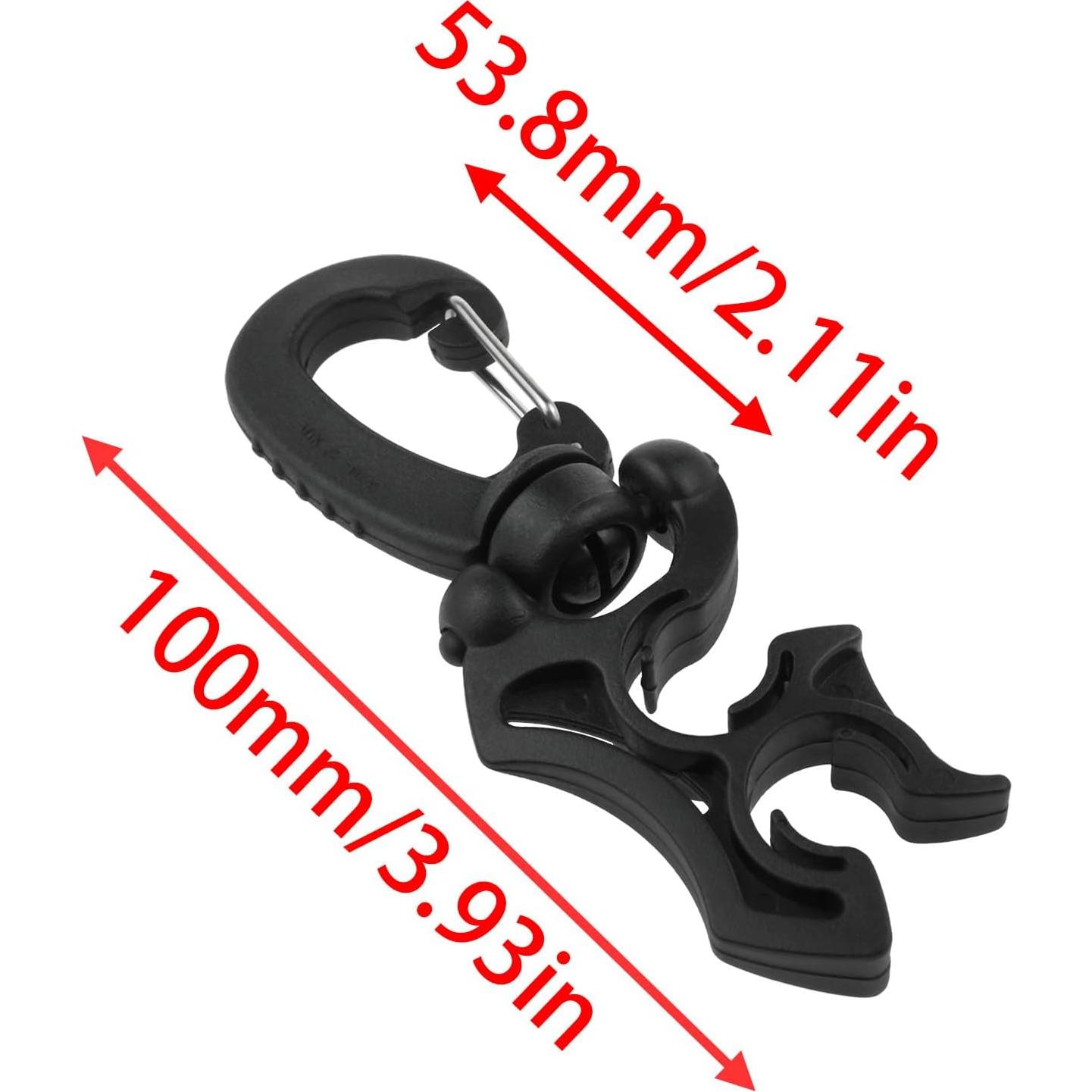 Clip de soporte para manguera de buceo PIYANYO 10 cm 2PCS