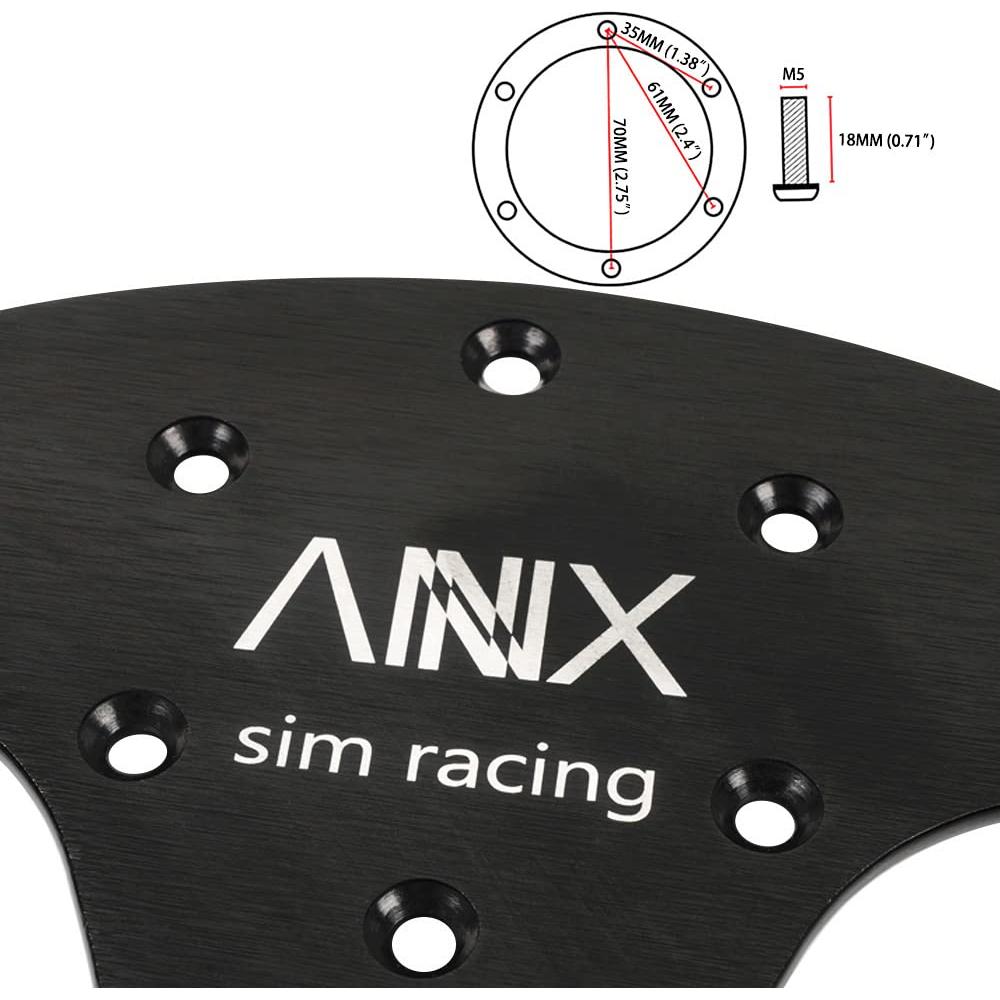 Volante de Carreras RASTP 12.8" (32.5cm) Cuero Suede Negro