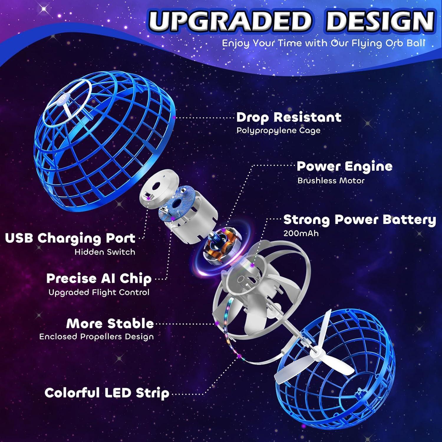 Bola Voladora Tikduck FB-B Mini Drone Controlado a Mano