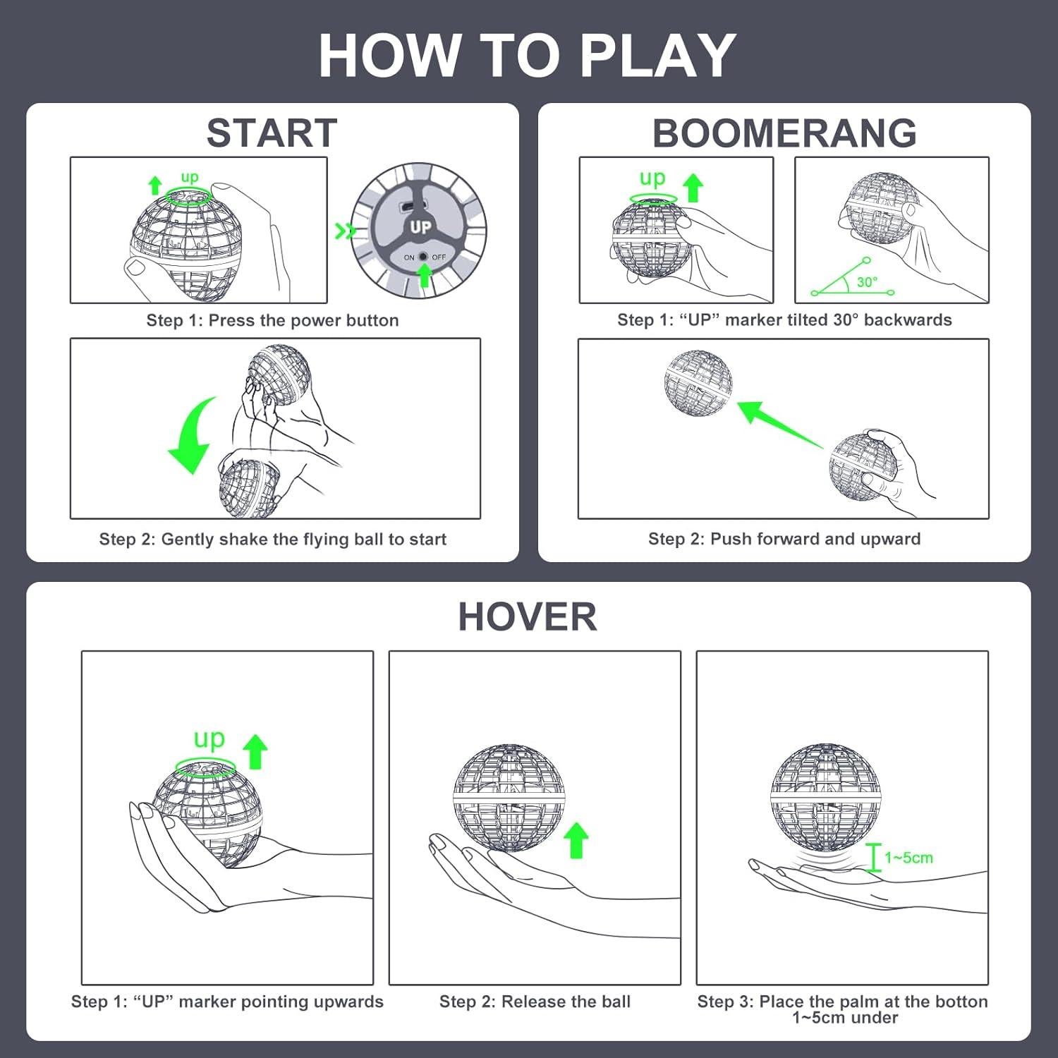 Bola Voladora Tikduck FB-B Mini Drone Controlado a Mano