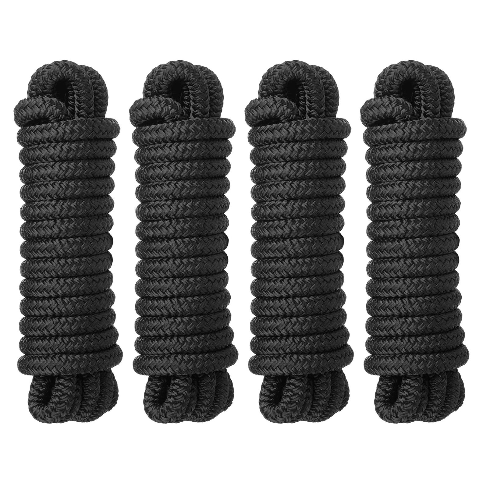 Líneas de Muelle MaxWorks 51001 Nylon Doble Trenzado 4 Unidades