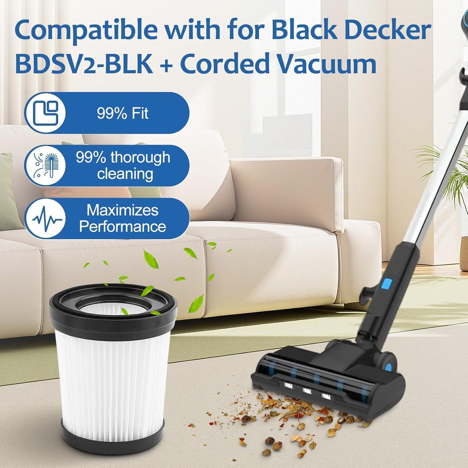 Filtros de Reemplazo Lavables Black Decker BDSV2-BLK 2 Pack