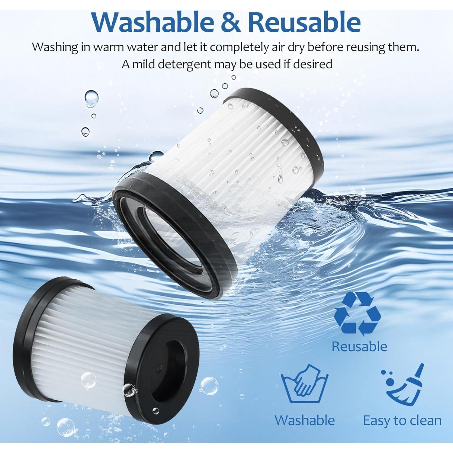 Filtros de Reemplazo Lavables Black Decker BDSV2-BLK 2 Pack