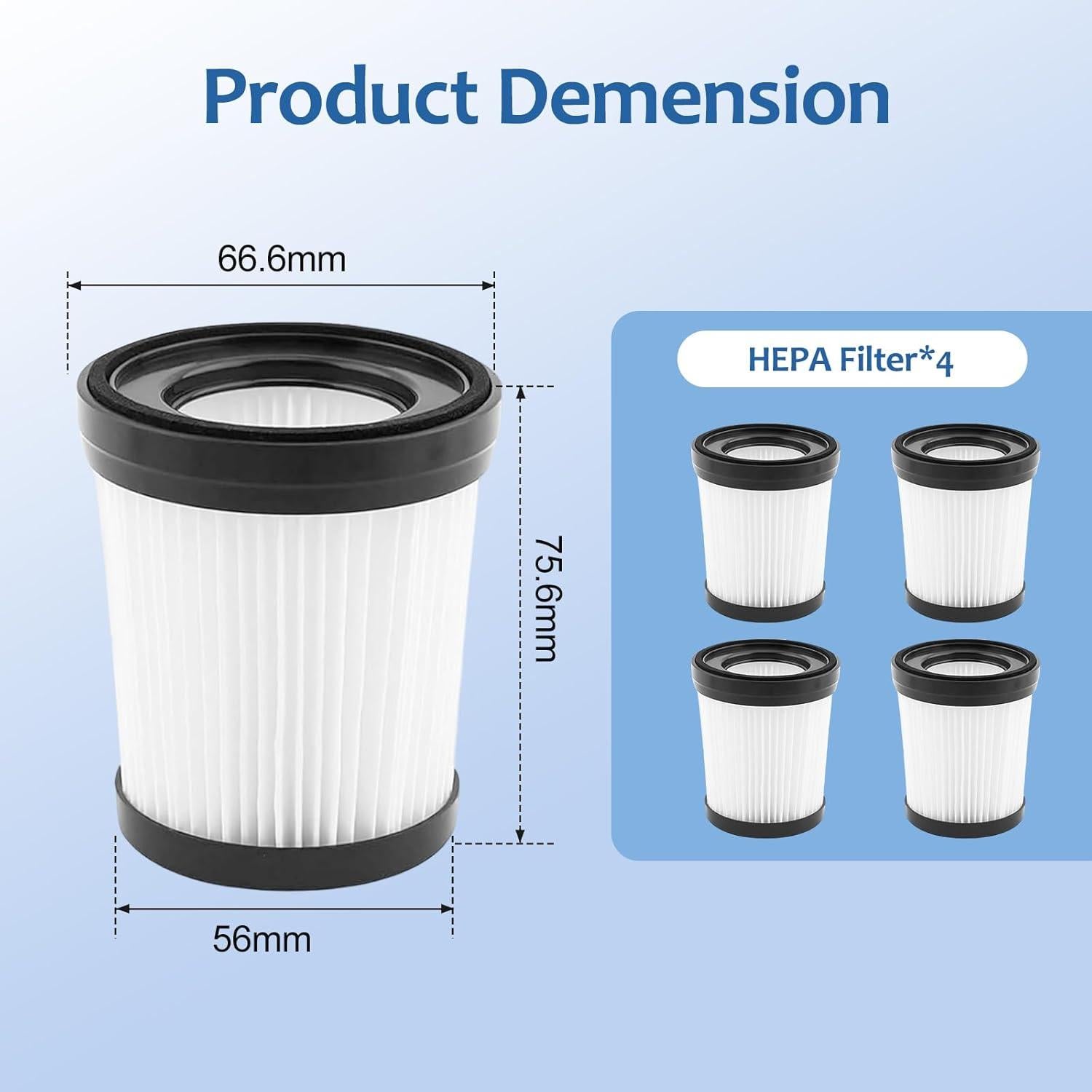 Filtros de Reemplazo Lavables Black Decker BDSV2-BLK 2 Pack