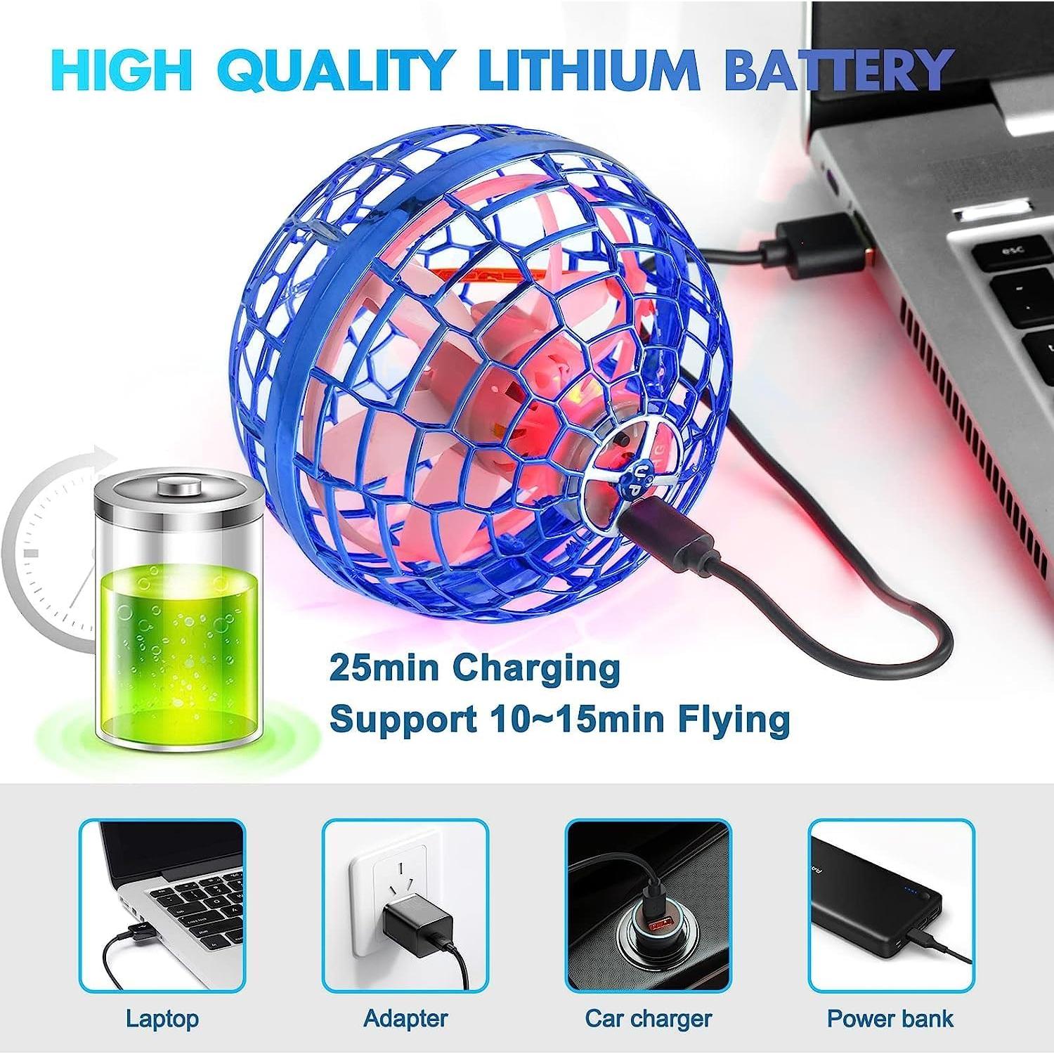 Drone Volador MERRYHOME Bola Orbital 8.4 cm Azul