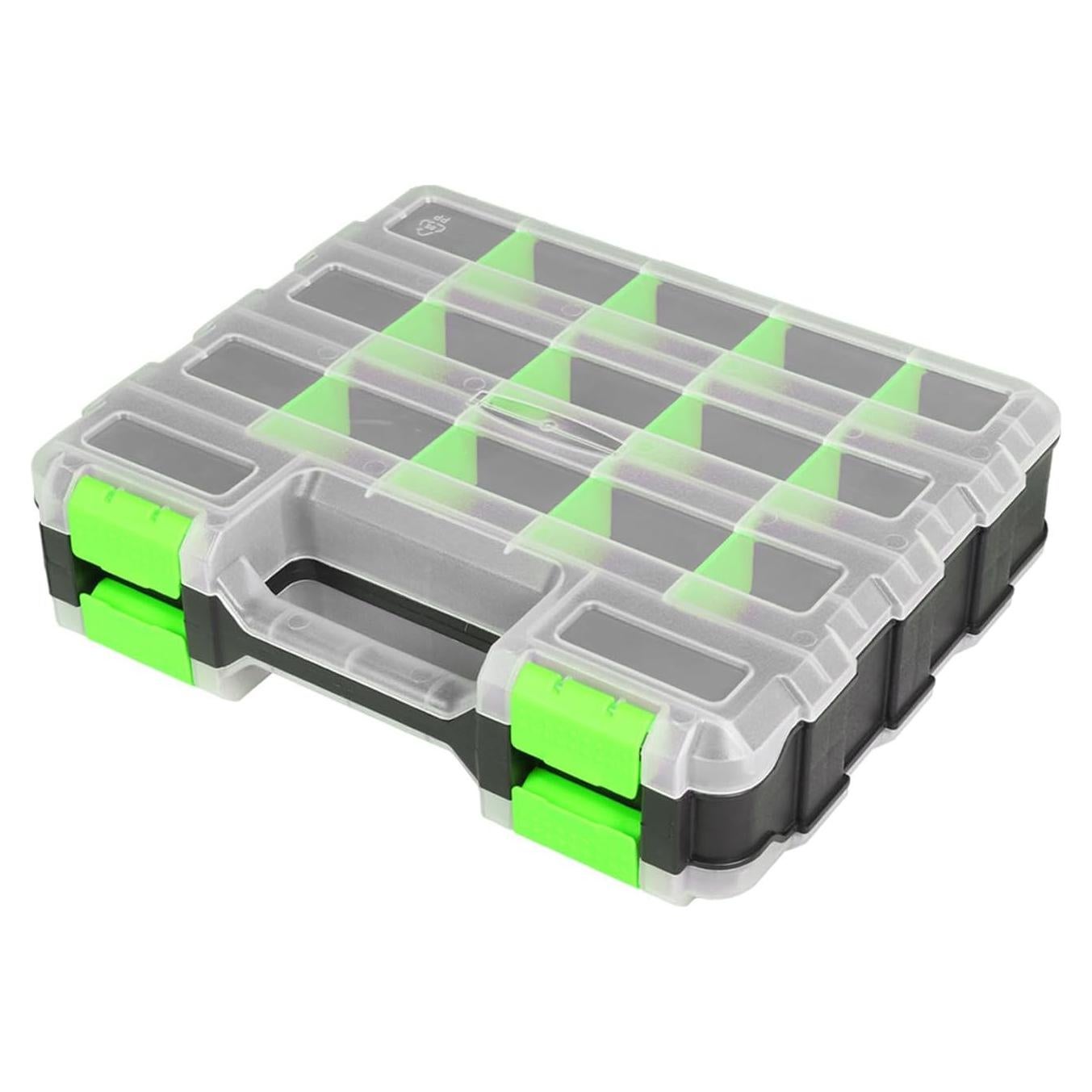 Caja de herramientas Jack Boss 34 compartimentos verde