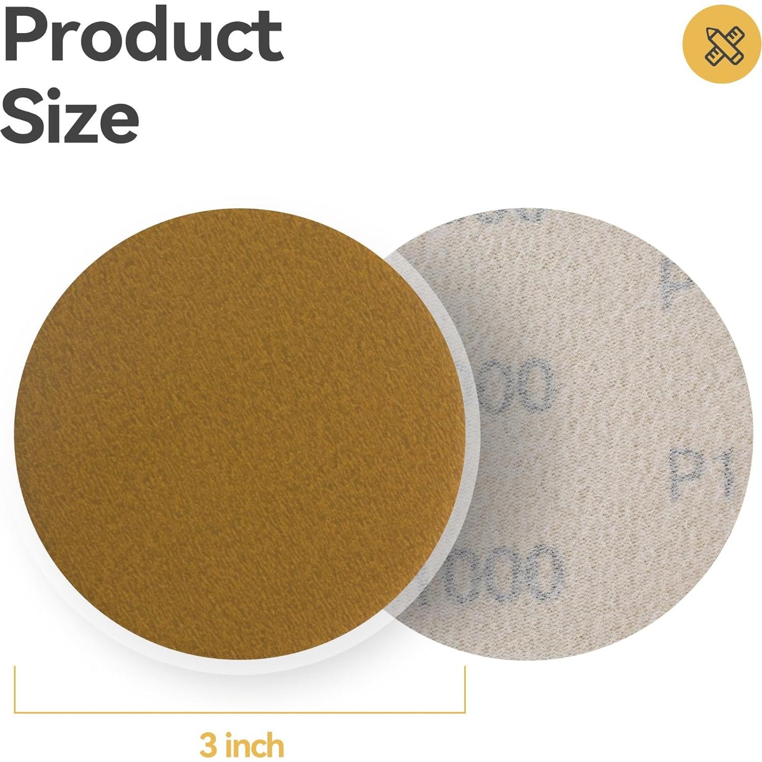 Discos de Lijado 3" CowboyBOB 50PCS Granos 40-1000