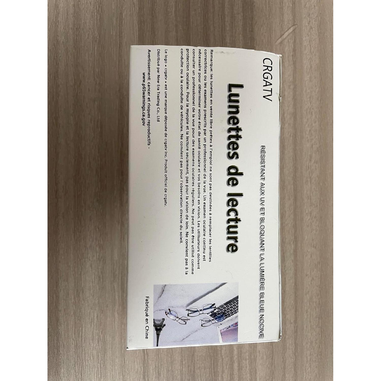 Gafas de Lectura CRGATV para Hombres 3 Pack Bloqueo Luz Azul