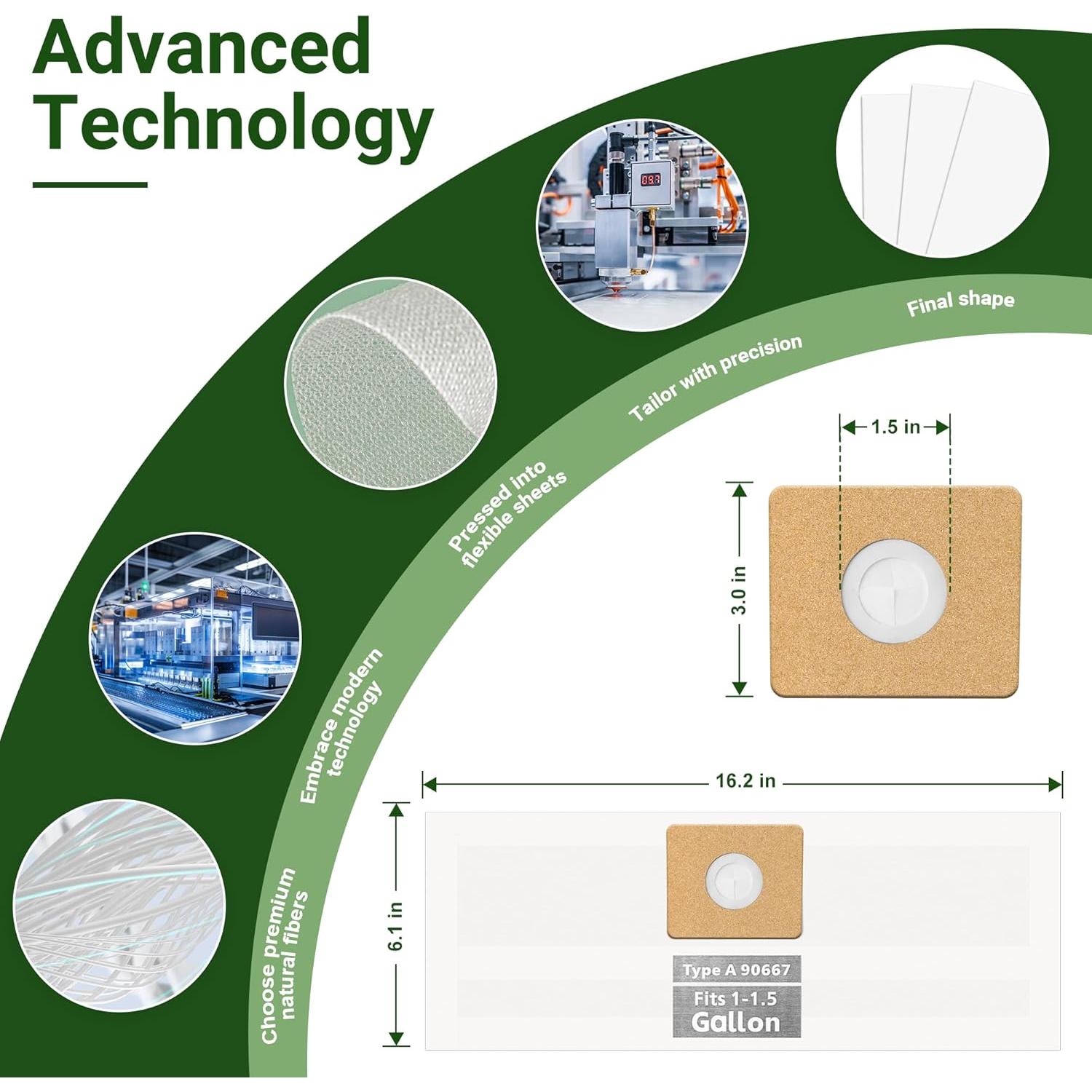 Paquete de 3 Bolsas de Vacío PETOX 1.5 Galones Tipo A 90667