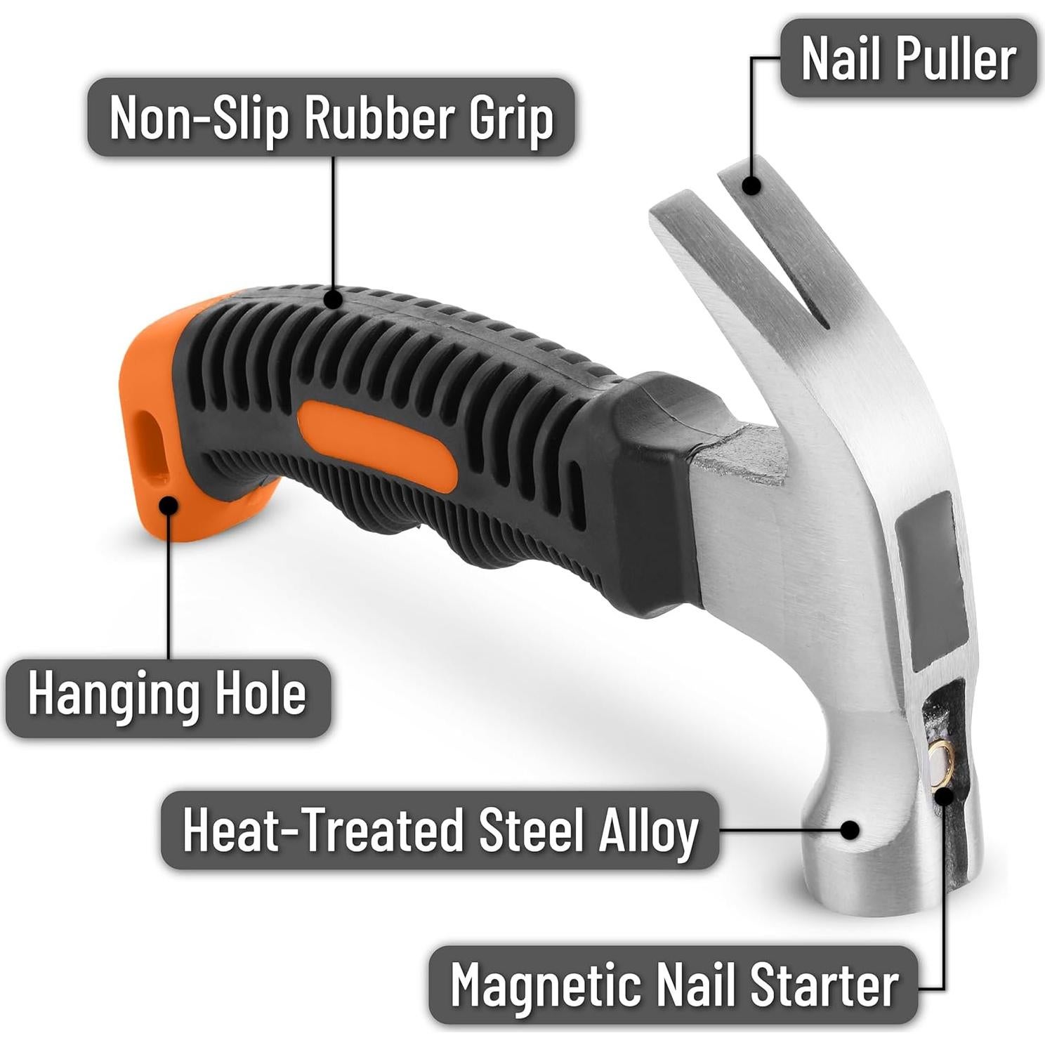 Martillo de Clavos 226g Mr. Pen Ergonómico Antideslizante