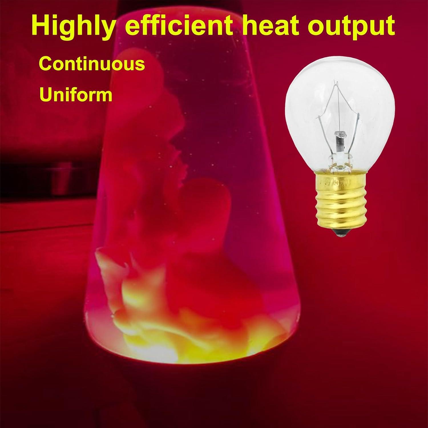 Bombilla de Lava 30W S35 E17 Regulable 2700K 6 Pack