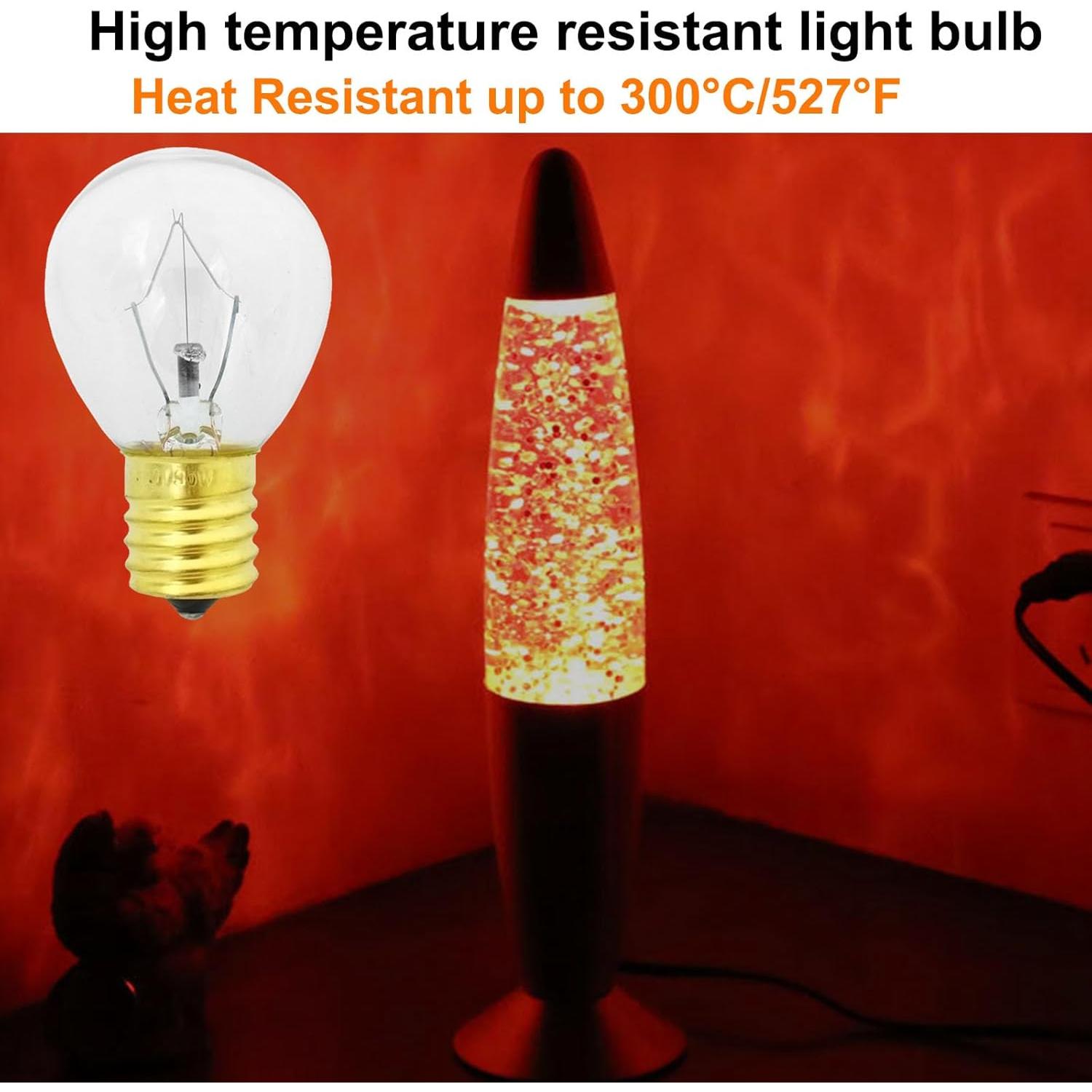 Bombilla de Lava 30W S35 E17 Regulable 2700K 6 Pack